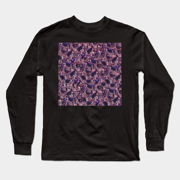 Okapi Pattern Long Sleeve T-Shirt by KO-of-the-self